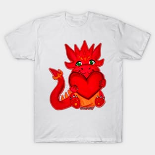 Little dragon with a big heart ♥ T-Shirt